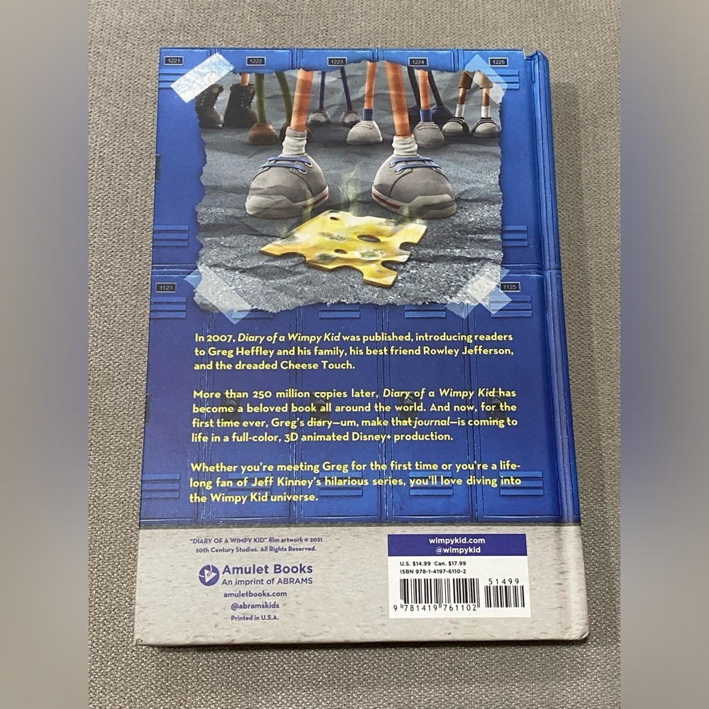 Diary of a Wimpy Kid (Special Disney Cover Edition) - Hardcover - NEW - Picture 2 of 4